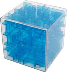 TWM Brainteaser Magic Cube bludiště junior 7 cm modrá