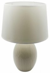 TWM stolní lampa 16,5 x 31,5 cm E27 keramika a textil bílá