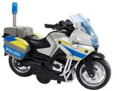 TWM policejní motorka chlapecká buclatá 13 cm černá / bílá