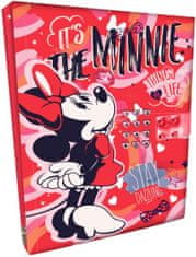 TWM Dívčí diář Minnie Mouse 15,5 x 21 cm, červený papír
