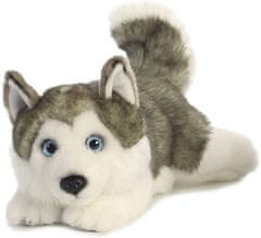 TWM hračka měkký husky junior 28 cm plyš šedá / bílá