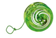 TWM rotující yo-yo svítící 6,3 cm zeleně