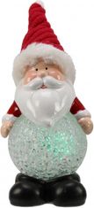 TWM Vánoční LED figurka Santa Clause, 10,5 x 5,5 cm, červená a bílá