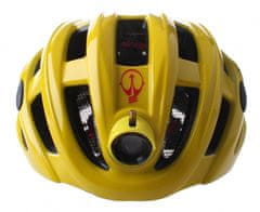 TWM přilba na kolo s podsvícením unisex žlutá mt 49-59