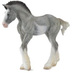 TWM Koně: Clydesdale hříbě 11 cm šedý