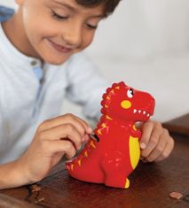 TWM prasátko Dino T-rex chlapci 15 cm polyresin červená / žlutá