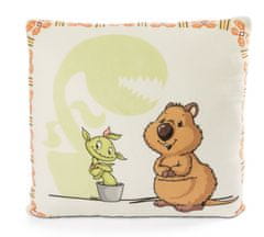 TWM polštářek Quokka-Mola junior 30 x 30 cm polyester hnědý