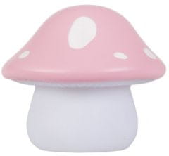 TWM Noční lampička Junior Mushroom 11 cm PVC růžová