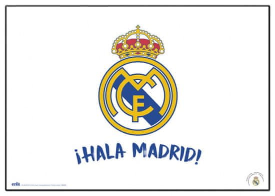 TWM Podložka na psací stůl Real Madrid 34,5 x 49,5 cm PVC bílá