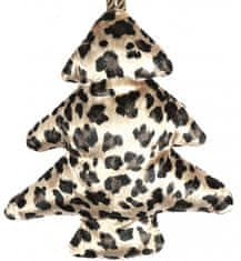 TWM Vánoční stromeček přívěsek Leopard Carola 17 cm, černý textil