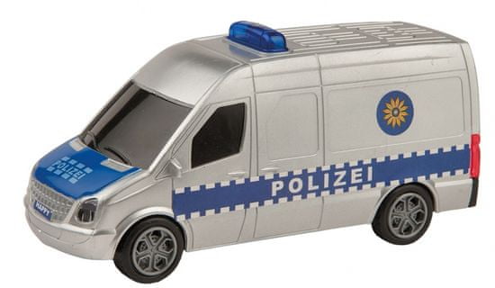 TWM policejní dodávka se světlem a zvukem 15 cm modrá