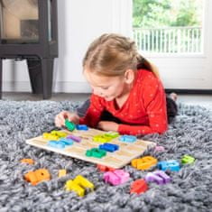 TWM 25dílné puzzle Getallen junior ve tvaru dřeva