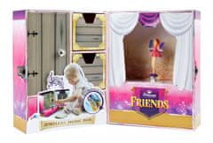 TWM růžová lepenková dívčí šperkovnice s hrací skříňkou
