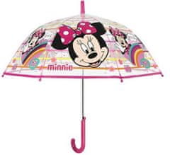 TWM deštník Minnie Mouse junior 74 cm, transparentní mikrovlákno