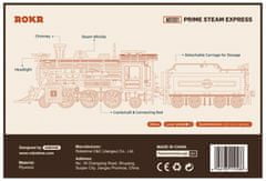 TWM stavebnice modelu Prime Steam Express wood 308 dílů