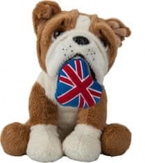 TWM hračka pro psa Bulldog s Union-Jack 20 cm hnědá / bílá