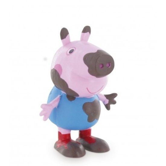 TWM figurka Peppa Pig: George Mud 6 cm růžová