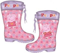 TWM Dívčí holínky do deště Peppa PVC Pigs / Textile Pink Velikost 30