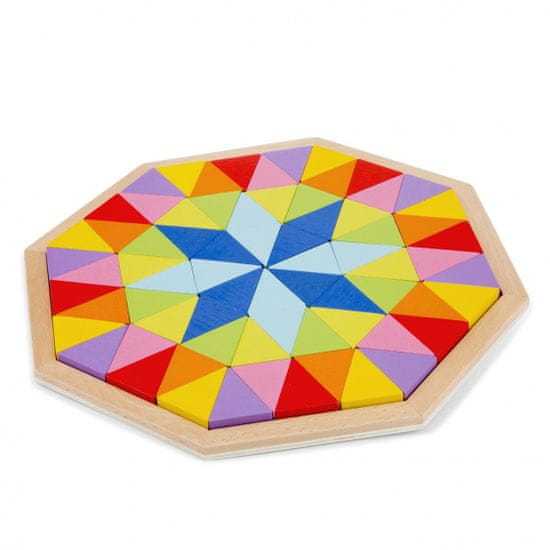 TWM osmihranné puzzle junior 29,5 cm dřevo 73 dílků