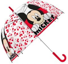 TWM deštník pro děti Mickey Mouse junior 70 cm PVC transparentní