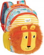 TWM Batoh Lion s kožíškem junior 35 x 26 cm oranžový