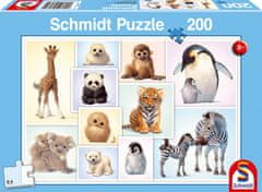 TWM puzzle Wilde Babydieren junior karton 200 kusů