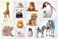 TWM puzzle Wilde Babydieren junior karton 200 kusů