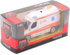 TWM Auto ambulance Super Cars se světlem a zvukem 17 cm