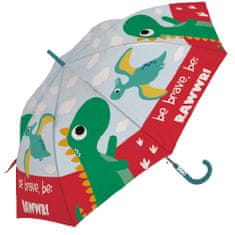 TWM Deštník pro děti Dino 48 cm polyester červený / světle modrý