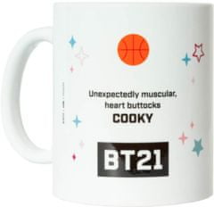 TWM hrnek BT21 Cooky junior 300 ml keramický bílý / růžový