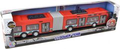 TWM power Team městský autobus 45 x 6 cm červená / šedá / černá