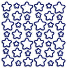 TWM samolepky na zeď zářící v tmavých hvězdách, 31 x 31 cm