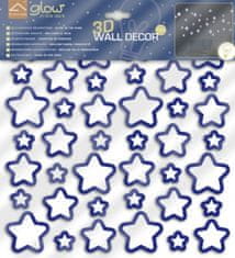TWM samolepky na zeď zářící v tmavých hvězdách, 31 x 31 cm