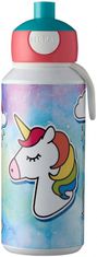 TWM unicorn junior láhev na pití 400 ml ABS bílá světle modrá