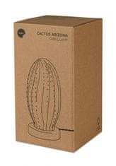 TWM stolní lampa Cactus Arizona 27 cm E27 sklo / dřevo 60W zelená