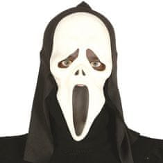 TWM maskovací maska Scream 29 cm černá / bílá PVC