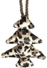 TWM Vánoční stromeček, přívěsek, Leopard Carola, 11 cm, černý textil