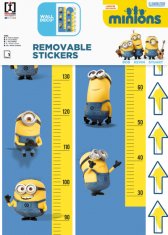 TWM samolepka na zeď Minionki Grow Chart junior 50 x 70 cm žlutá