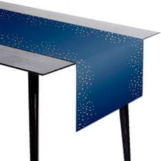 TWM běhoun na stůl Elegant True Blue 40 x 240 cm papírově modrý