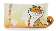 TWM Juniorský polštář Tiger 43 x 25 cm polyester hnědá / zelená