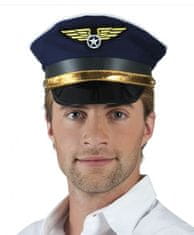 TWM Jednorozměrná modrá mužská čepice Rogermanna Flight Captain