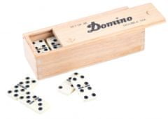 TWM Domino double-6 junior 41 cm, bílé dřevo, 28 kamenů