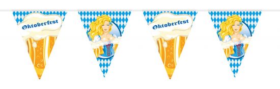 TWM Vlajková loď Oktoberfestu 10 metrů modrá / žlutá