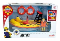 TWM Člun Neptune Firefighter Sam 20 cm žlutá / oranžová