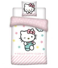 TWM Povlak na přikrývku Hello Kitty 140 x 200 cm polyester