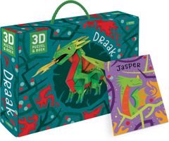 TWM 3D Puzzle Draak boys zelená / červená 55 dílků