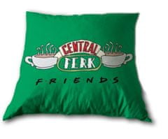 TWM Oboustranný polštář Friends 35 cm, polyester zelený