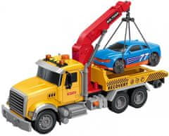 TWM Mega Truck junior 30 x 47 cm 1,5V třecí žlutý odtahový vůz