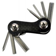 TWM mini multitool 7 funkcí 4 cm černá / stříbrná