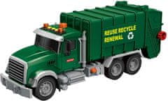 TWM popelářský vůz Mega Truck junior 38 x 14 cm třecí zelená